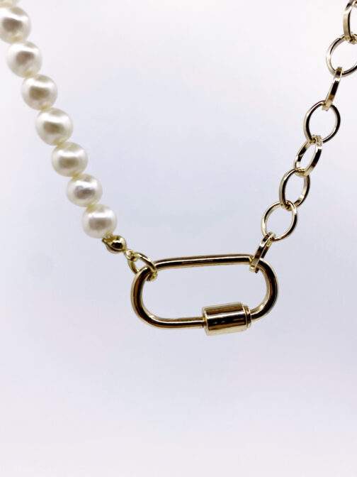 Collier en perles naturelles asymétrique Joorn Paris Bijoux
