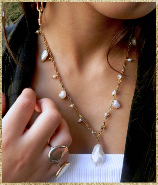 Collier perles naturelles