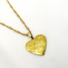 collier en forme de coeur martelé à la main