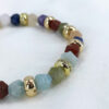 bracelet destiny porte bonheur avec des pierres naturelles multicolores