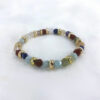 bracelet destiny porte bonheur avec des pierres naturelles semi précieuses multicolores